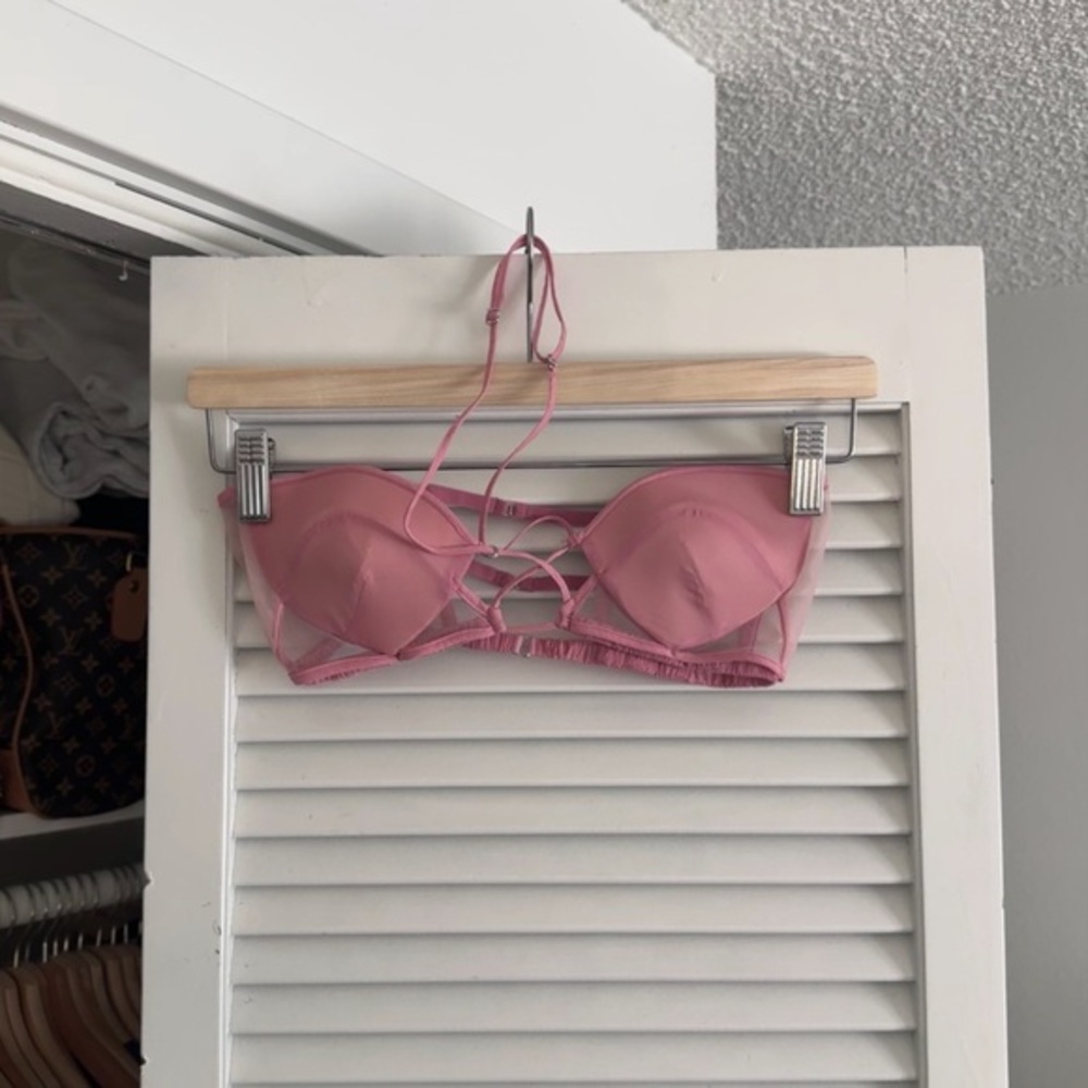 Nensi Dojaka Pink Mesh Top